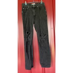 Levis Silver Tab 94 Baggy Distressed Destroyed Black Jeans Womens‎ 30x30 Actual